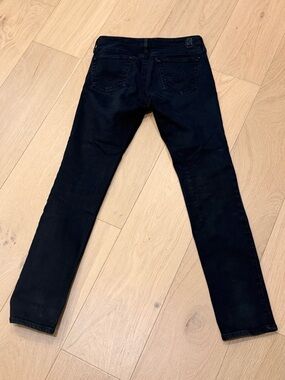 Ag Adriano Goldschmied Women's Straight Leg Jeans in Black